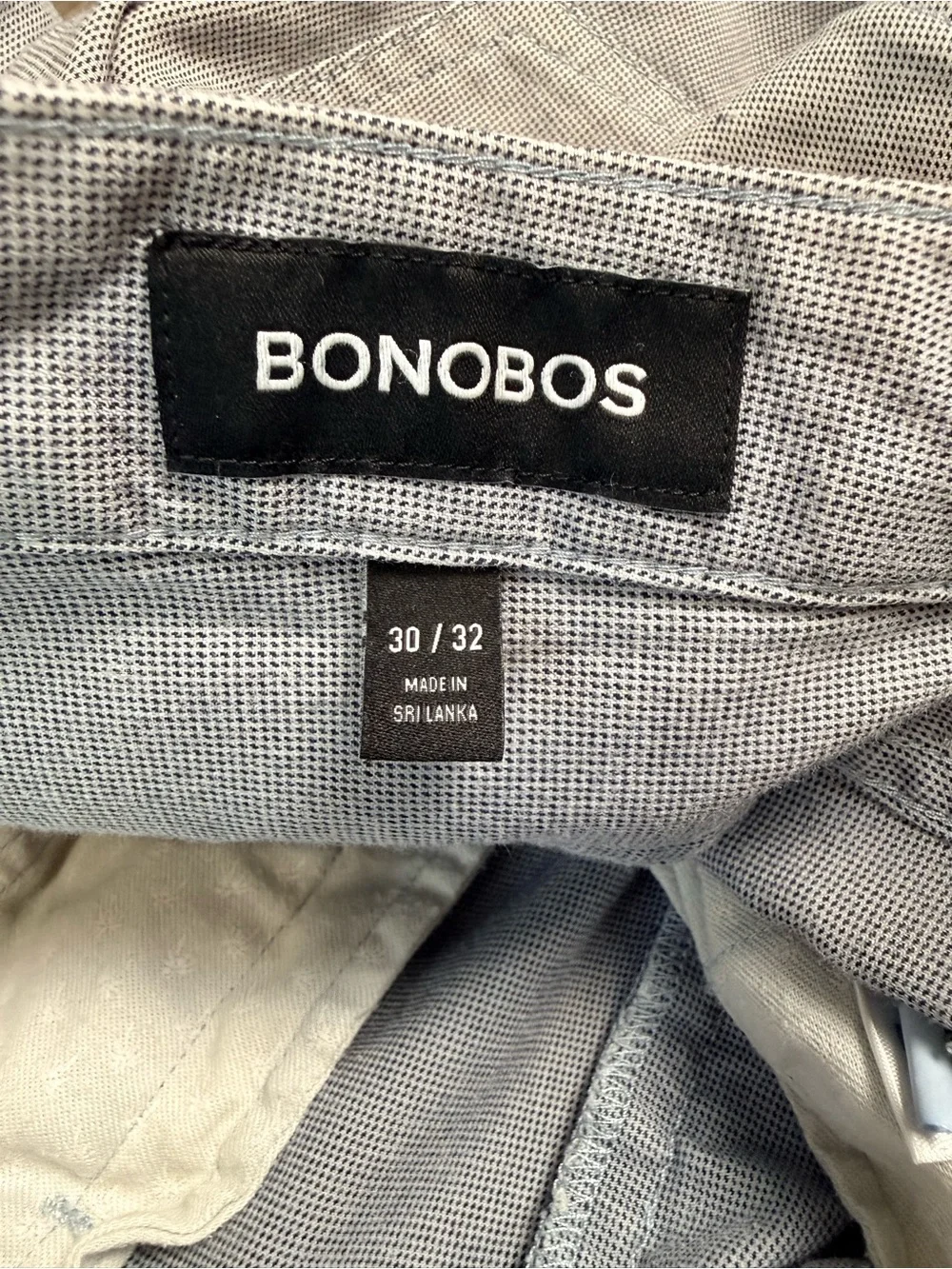 Bonobos 30x32 Gray Stretch 5-Pocket Slim Straight Pants Men’s Casual